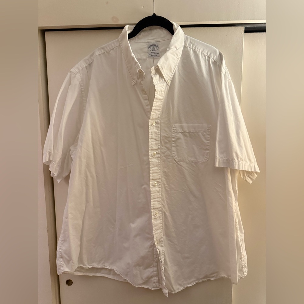 Brooks Brothers White Casual Button Down Shirt
